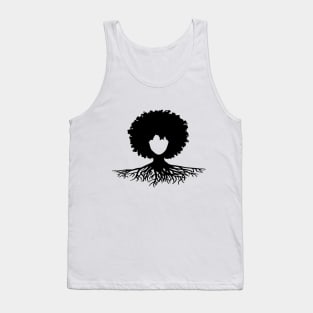 Afro hair tree Tank Top